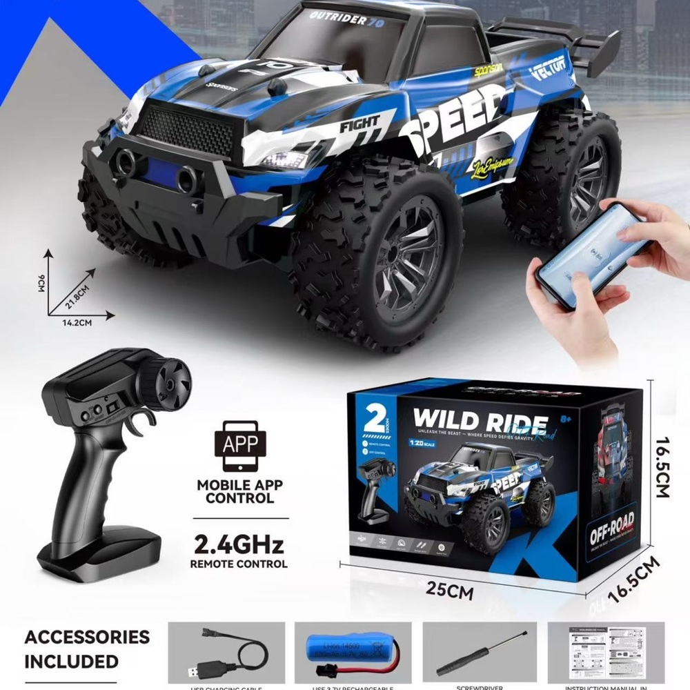 Wild Ride Blue Remote Control Car